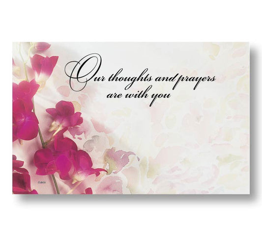 Thoughts and Prayers Sympathy Enclosure Cards