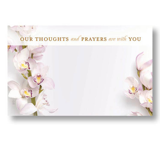 Our Thoughts and Prayers are with you Enclosure Cards