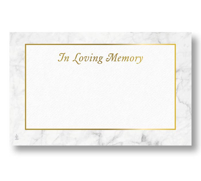 Enclosure Card Sympathy Marbled Memories