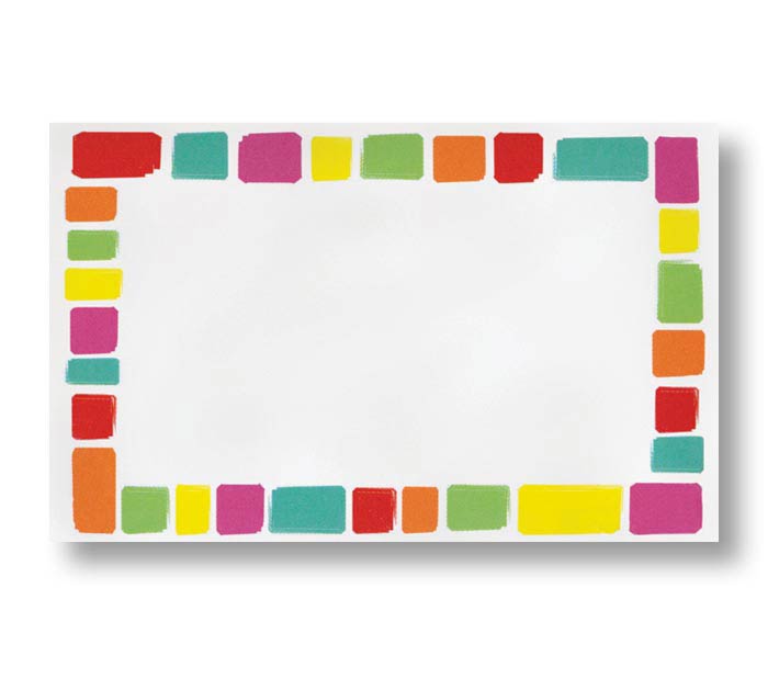 Enclosure Card-Colorful Squares