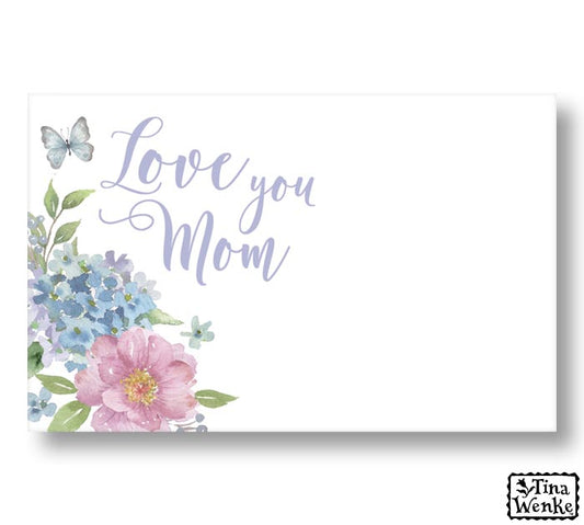 Love You Mom Enclosure Cards
