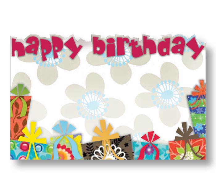 Enclosure Card Birthday Gifts Foil