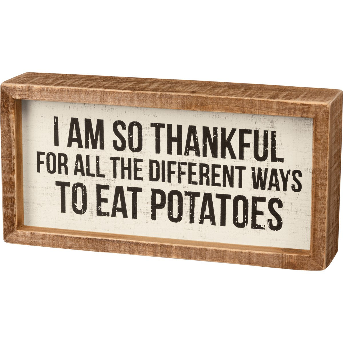Different Ways To Eat Potatoes Inset Box Sign