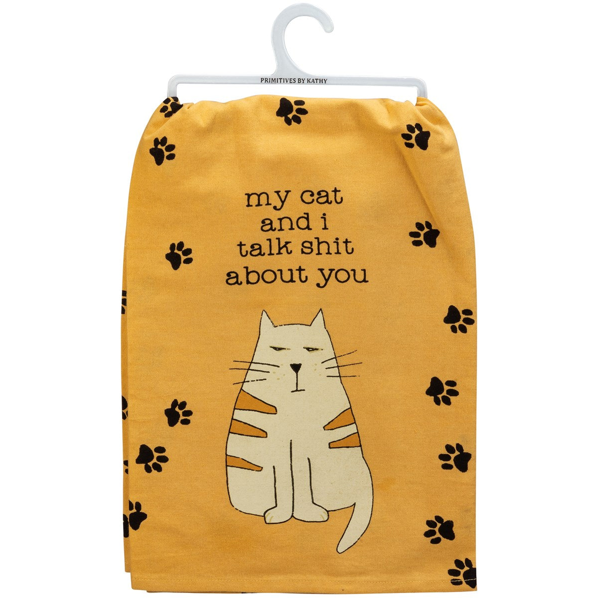 My Cat And I Talk Kitchen Towel