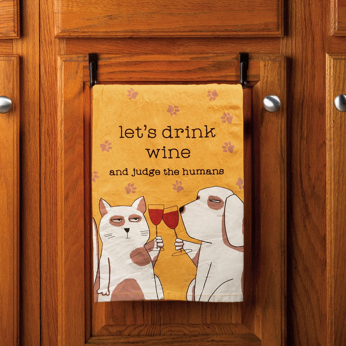 Drink Wine And Judge The Humans Kitchen Towel