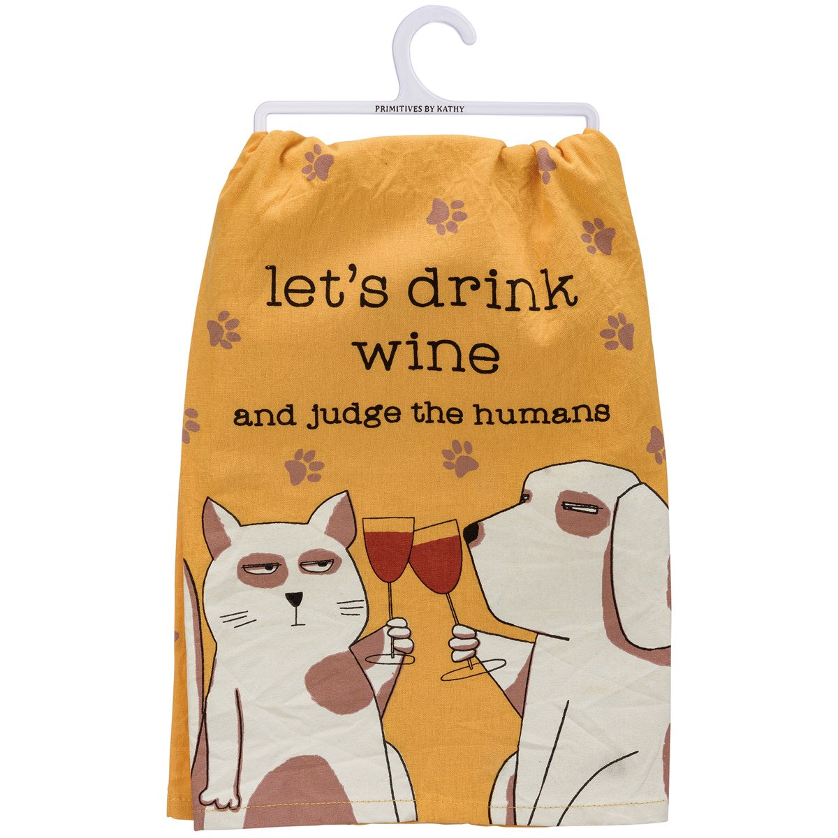 Drink Wine And Judge The Humans Kitchen Towel
