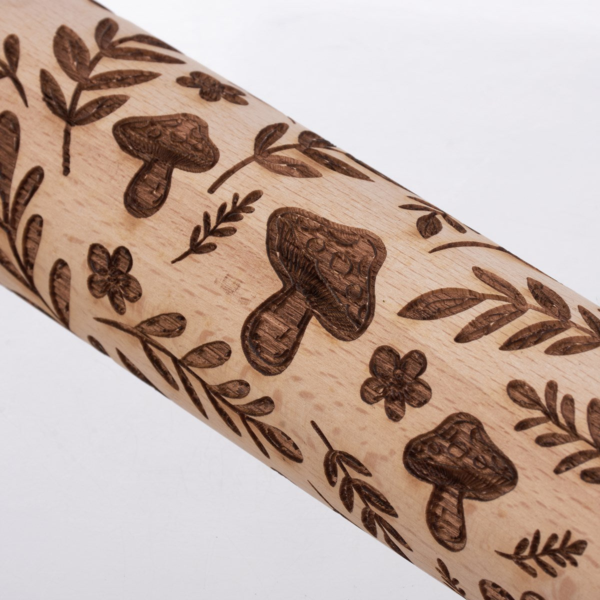 Mushrooms Small Embossing Rolling Pin