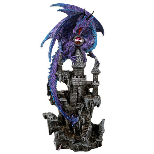 Castle Guardian Dragon Figurine Fantasy Statue Home Decor Collectible