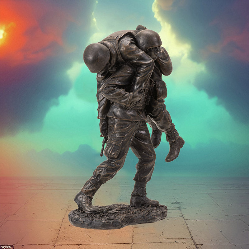 Wounded Soldier Military Figurine