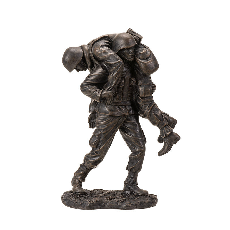 Wounded Soldier Military Figurine
