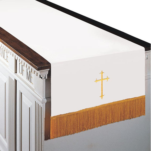 Embroidered Sanctuary Table Runner