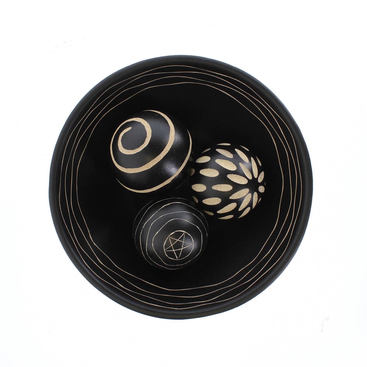 Artisan Deco Bowl And Balls