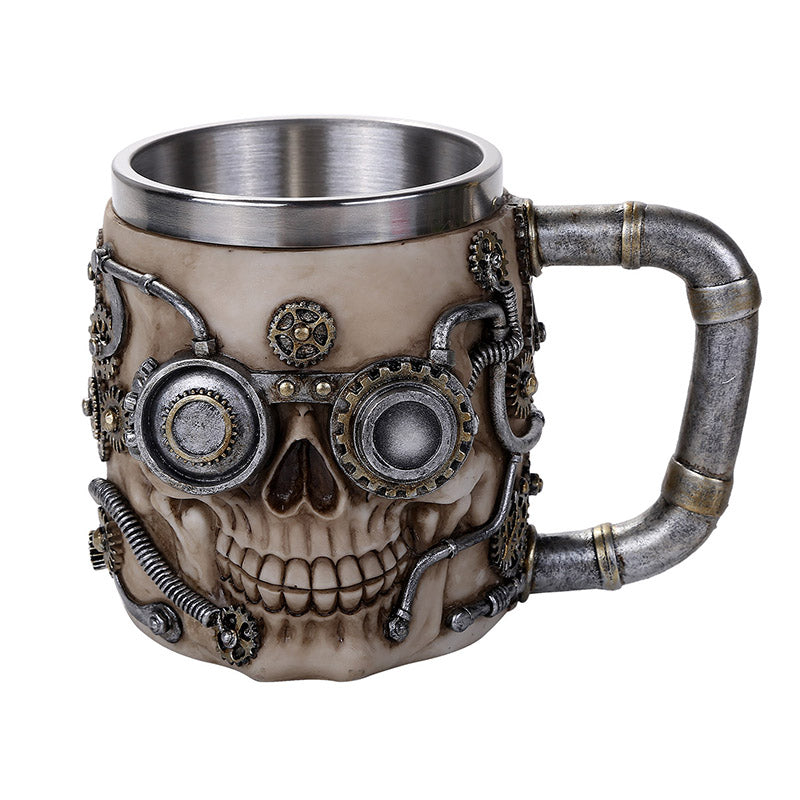 Steampunk Skull Mug