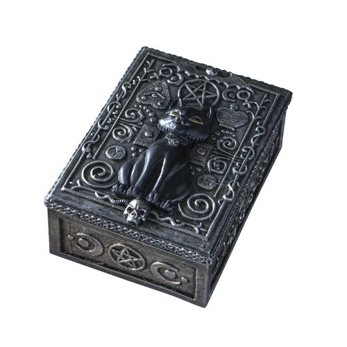 Fortune Telling Black Cat Reader Design Sculptural Tarot Box