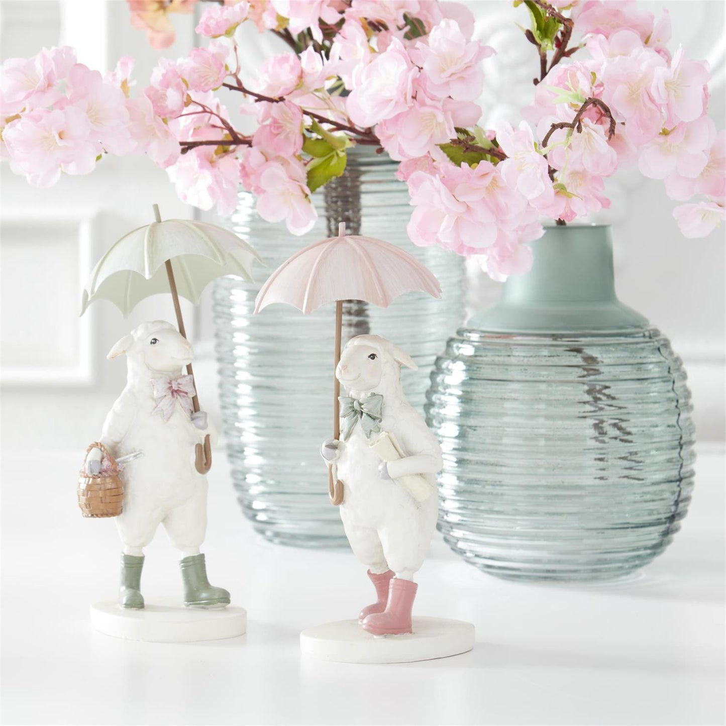 19.5 Inch Pink Cherry Blossom Spray