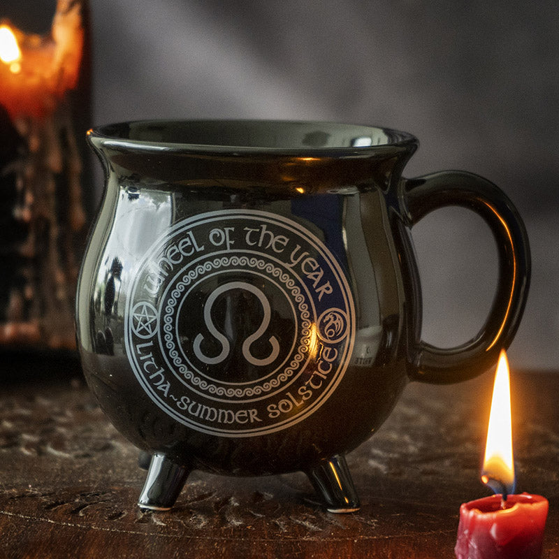 Litha Cauldron Mug