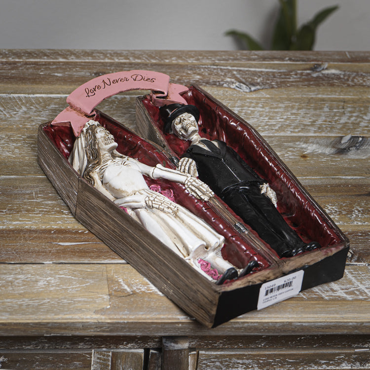 Love Never Dies Coffin Couple Figurine