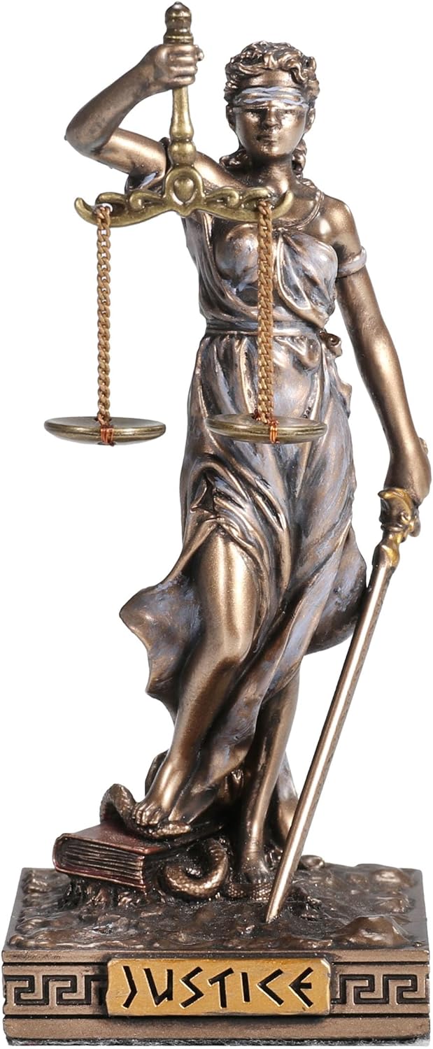 Lady Justice Greek Goddess Resin Miniature Figurine