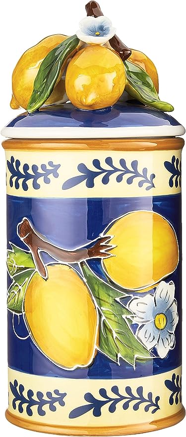 Large Lemon Canister