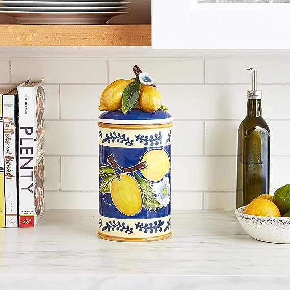 Large Lemon Canister