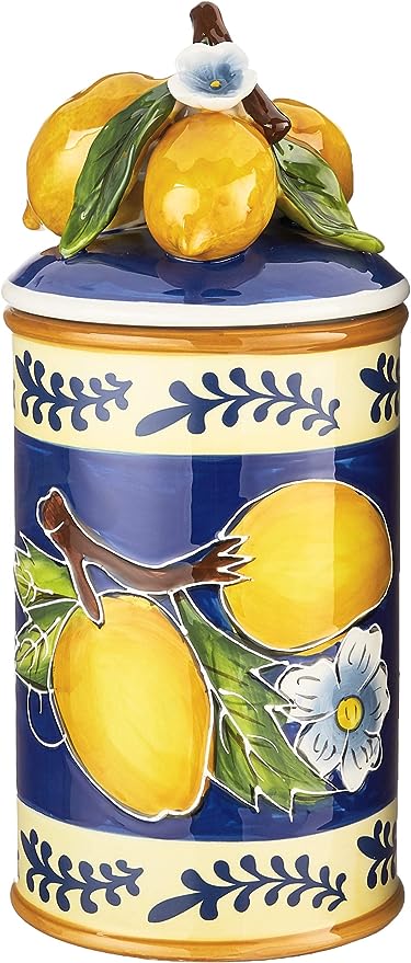 Large Lemon Canister