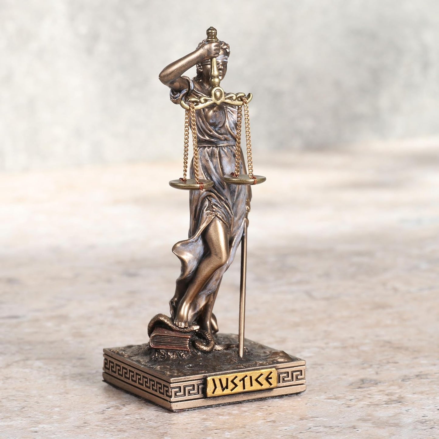 Lady Justice Greek Goddess Resin Miniature Figurine