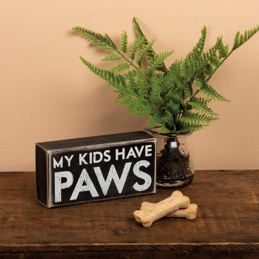 Kids Have Paws Box Sign
