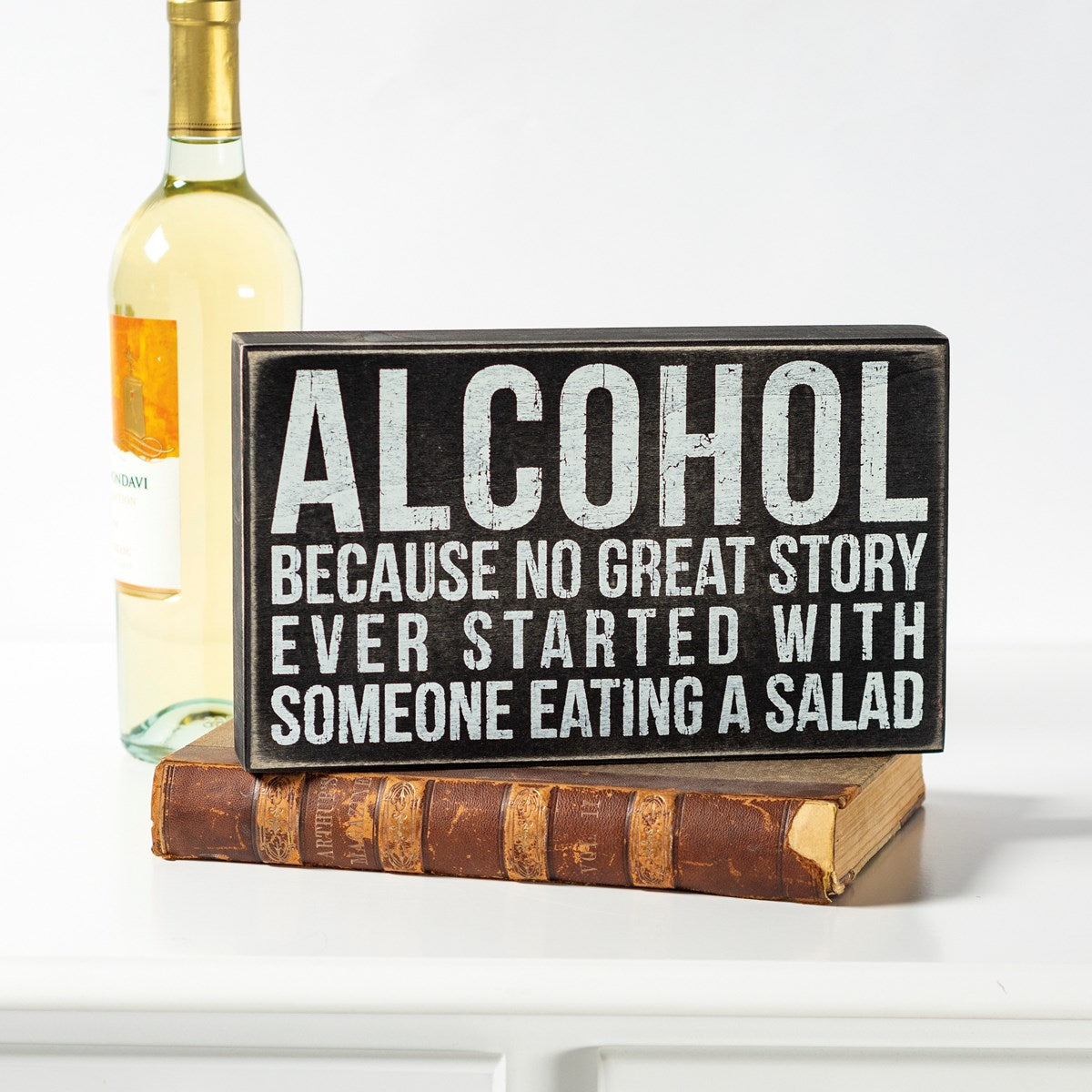Alcohol Box Sign
