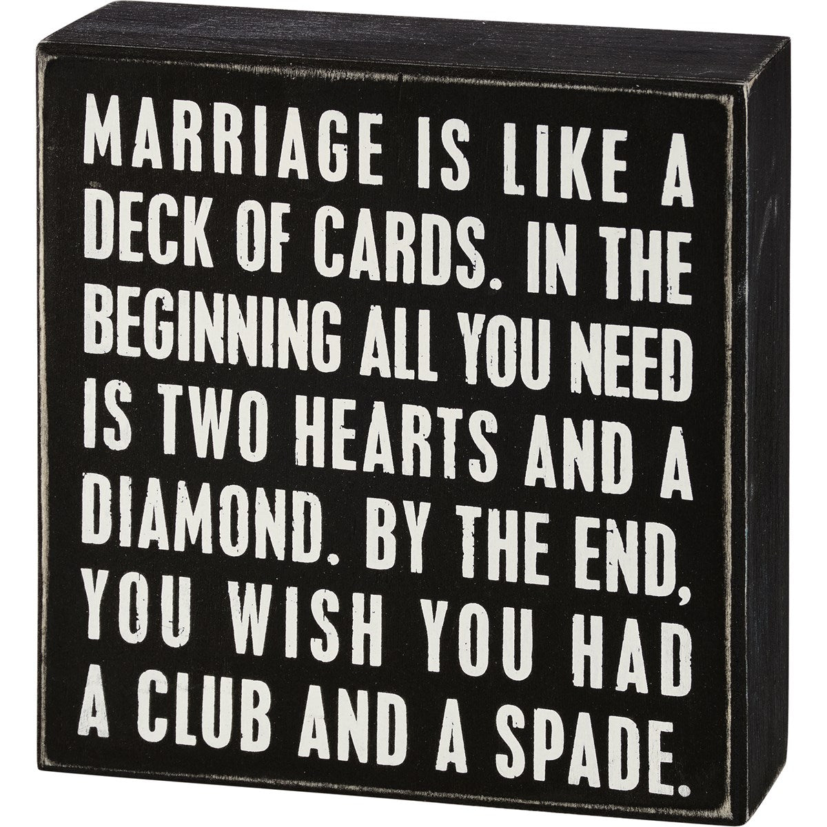 Box Sign - Deck Of Cards