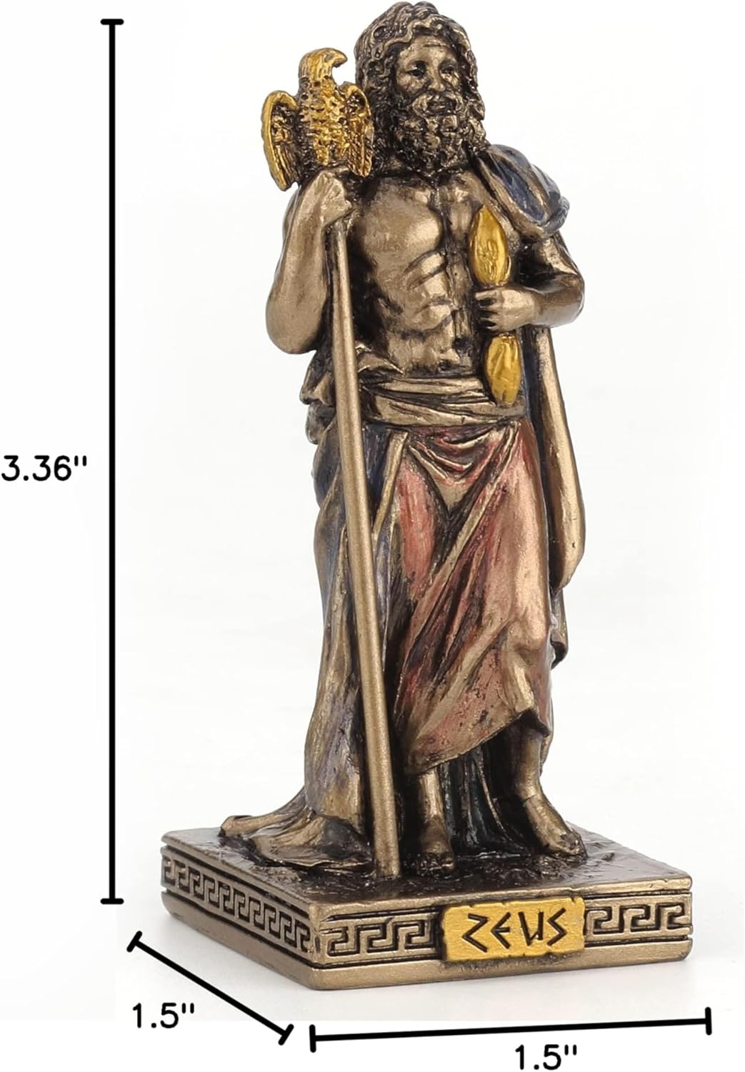 Veronese Design Zeus The God Of The Sky Miniature Figurine