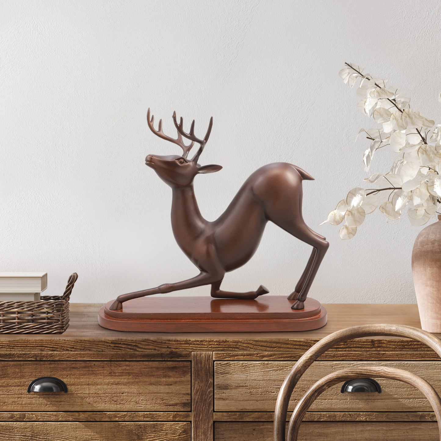 Stretching Deer Desktop Decor