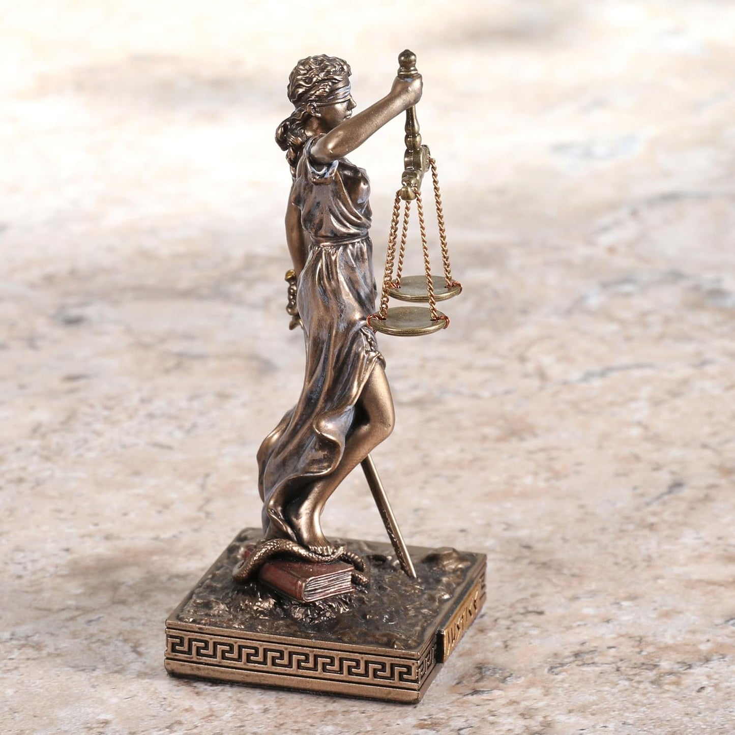 Lady Justice Greek Goddess Resin Miniature Figurine