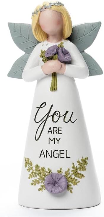 Garden Angel With Flower Bouquet