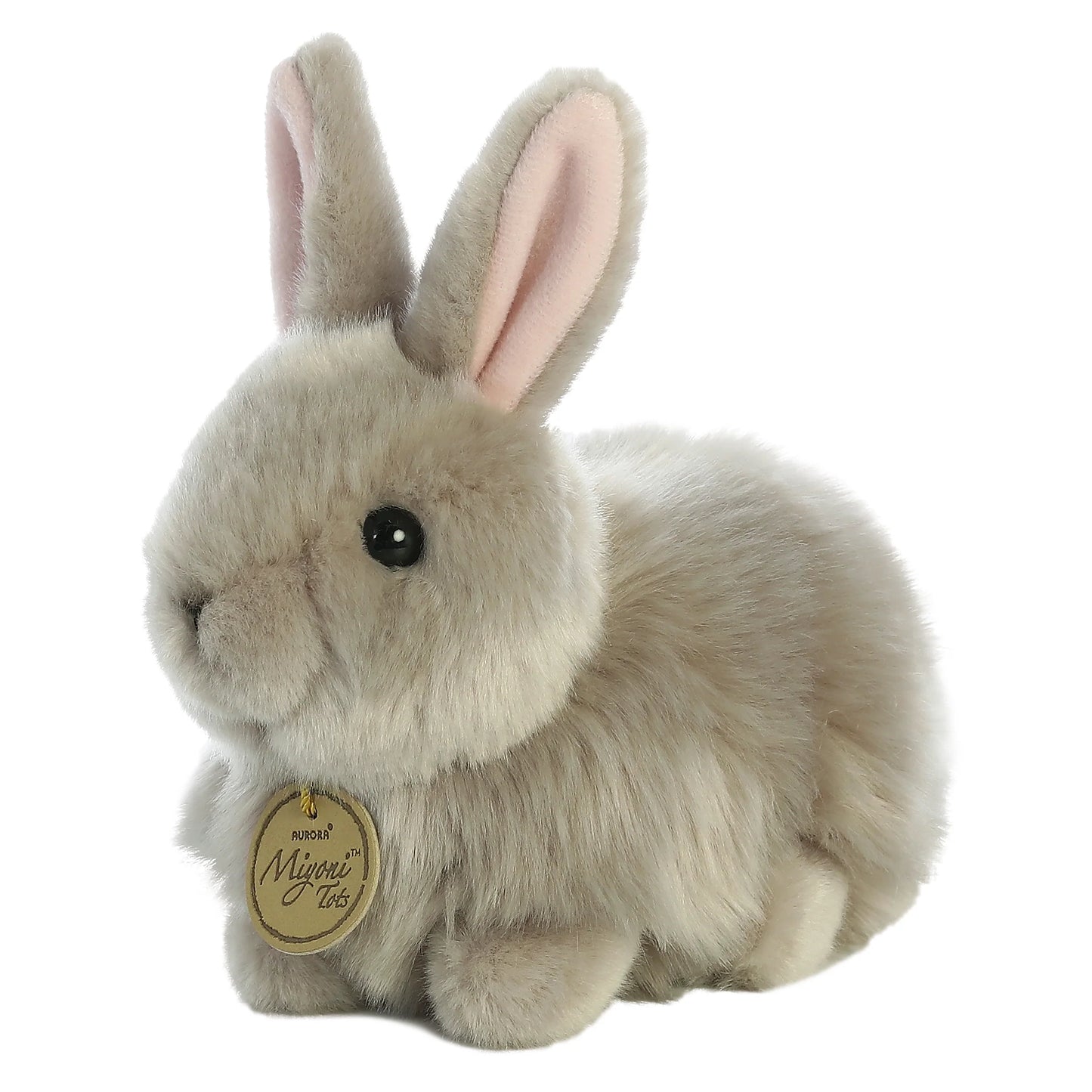 7.5" Angora Bunny Grey