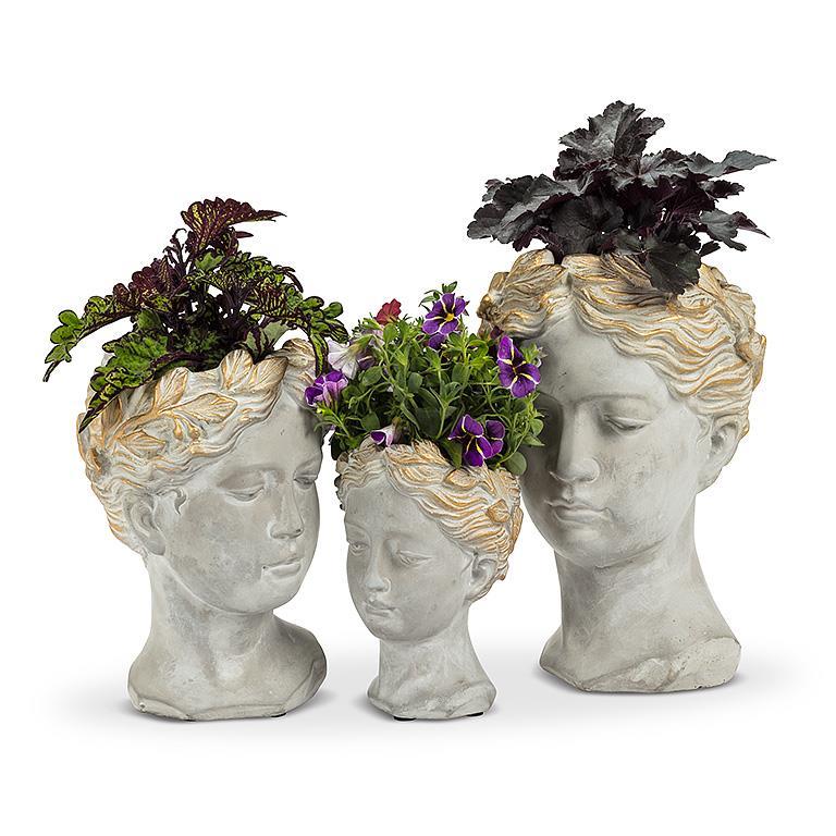 Extra Small Woman Head Planter