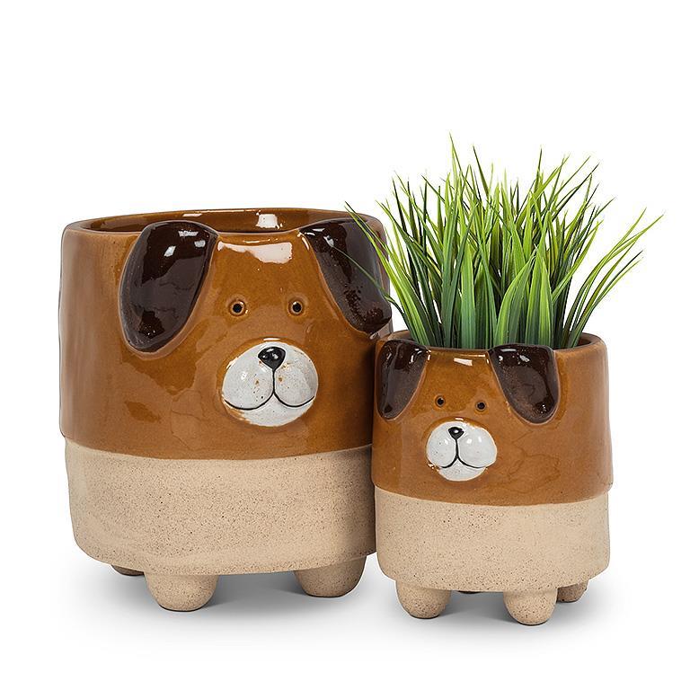 Small Dog on Legs Planter