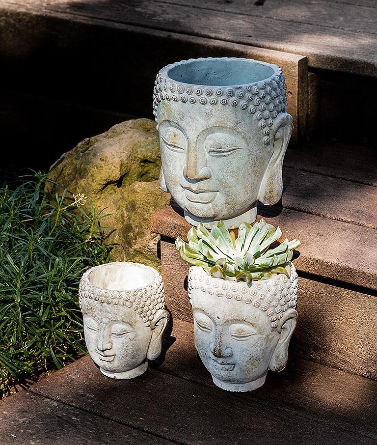 Large Buddha Head Planter
