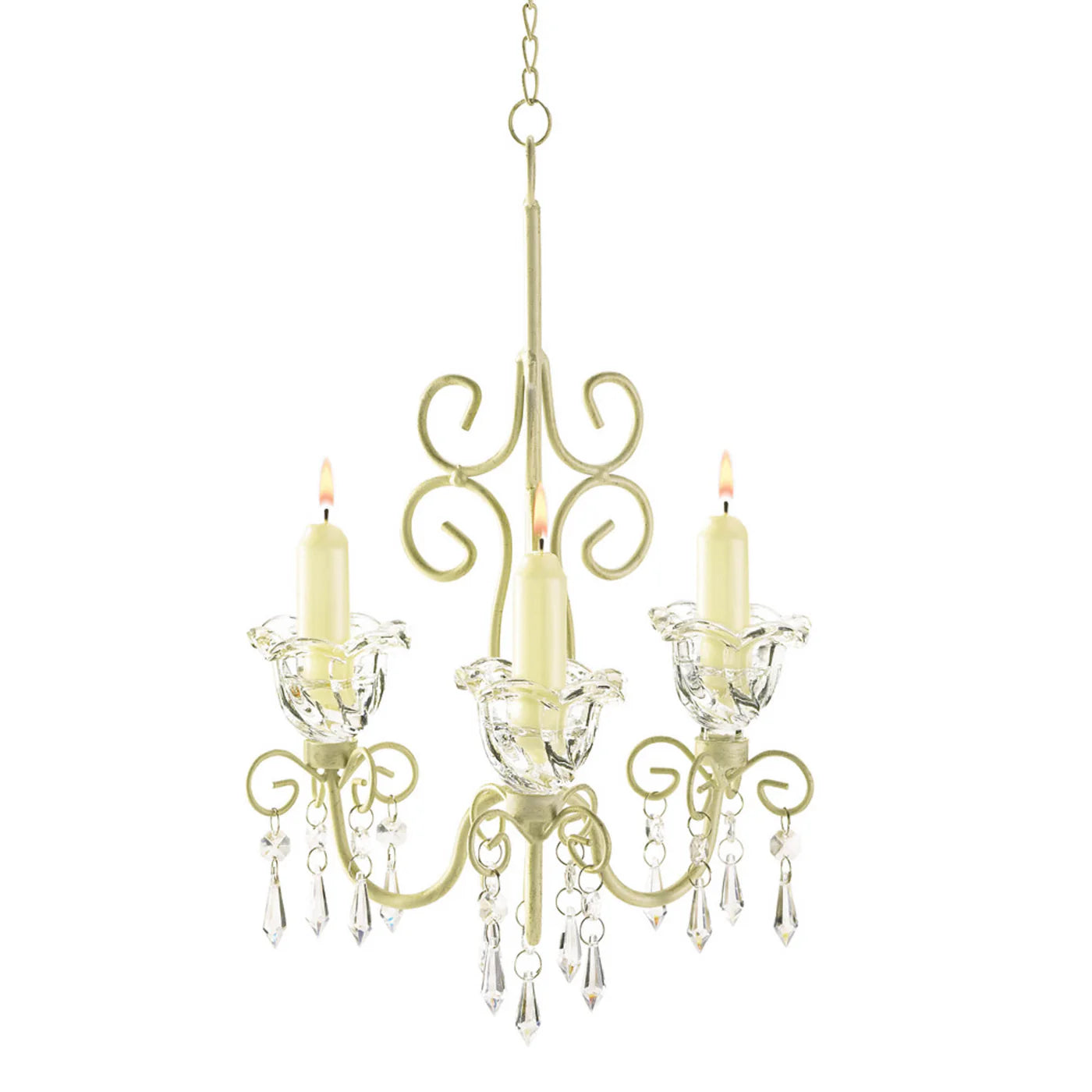 Shabby Elegance Scrollwork Chandelier