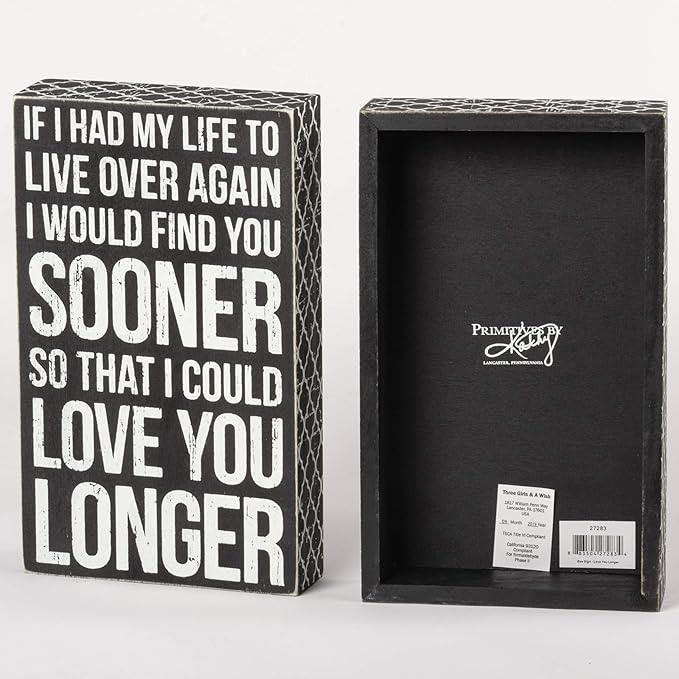 Box Sign - Love You Longer