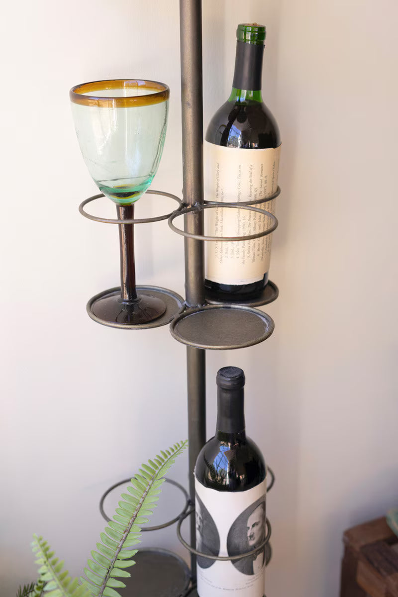 Metal Wall Wine Rack