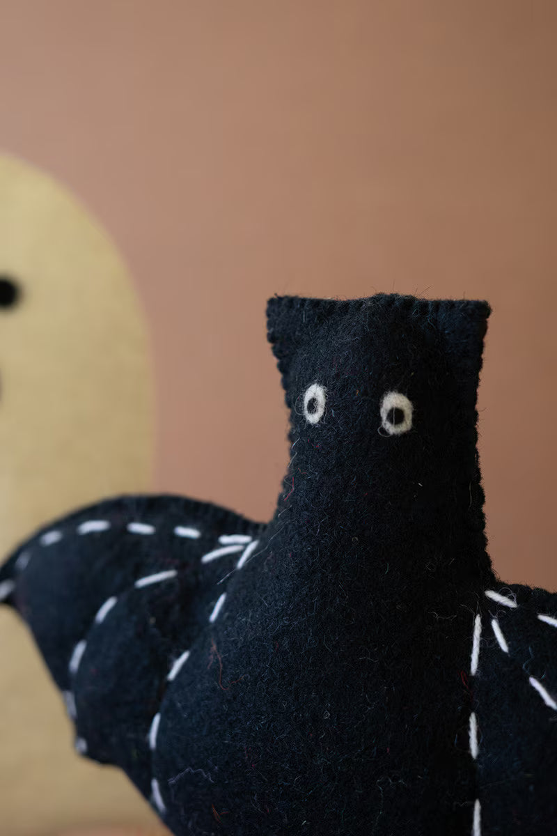 Felt Halloween Bat on a Base