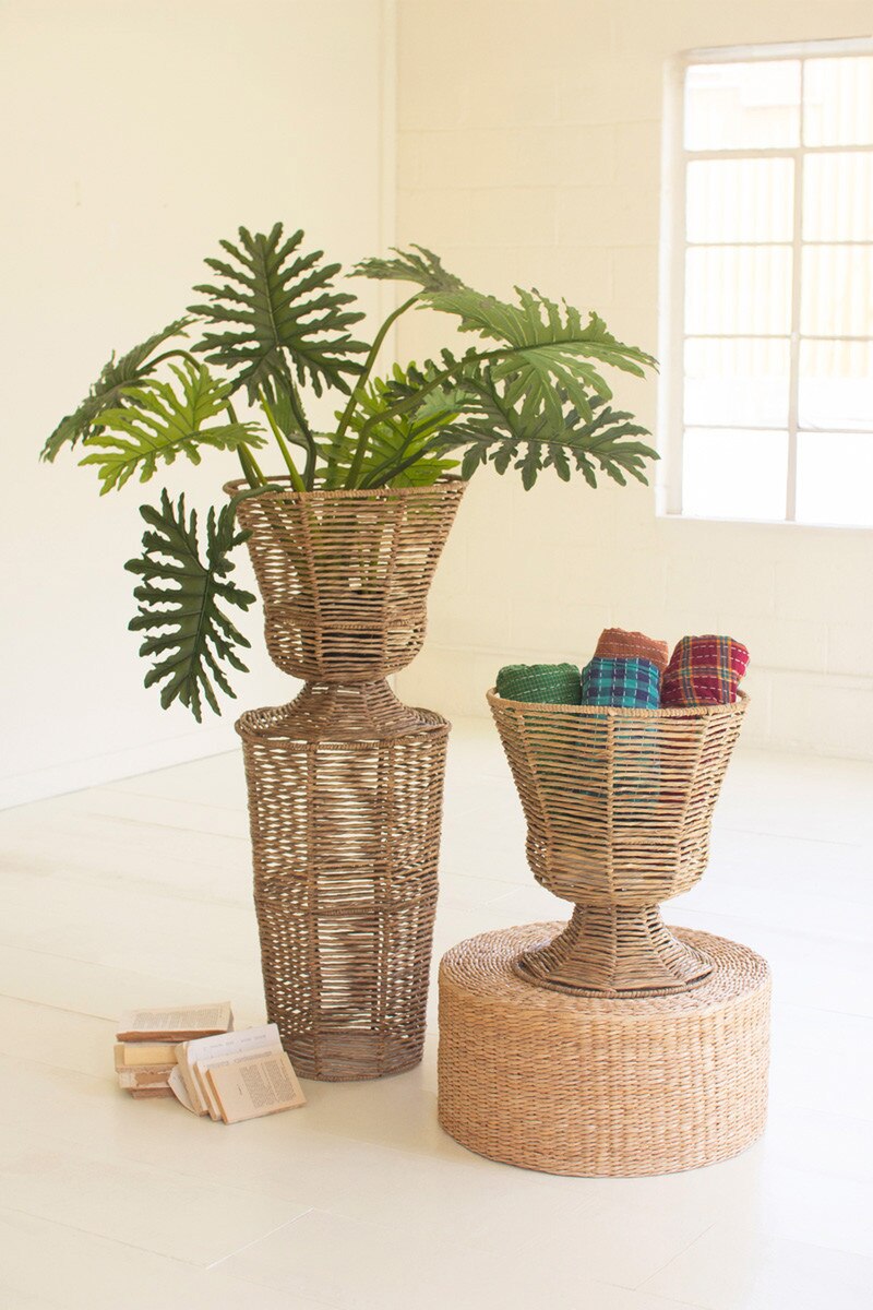Iron and Seagrass Urn