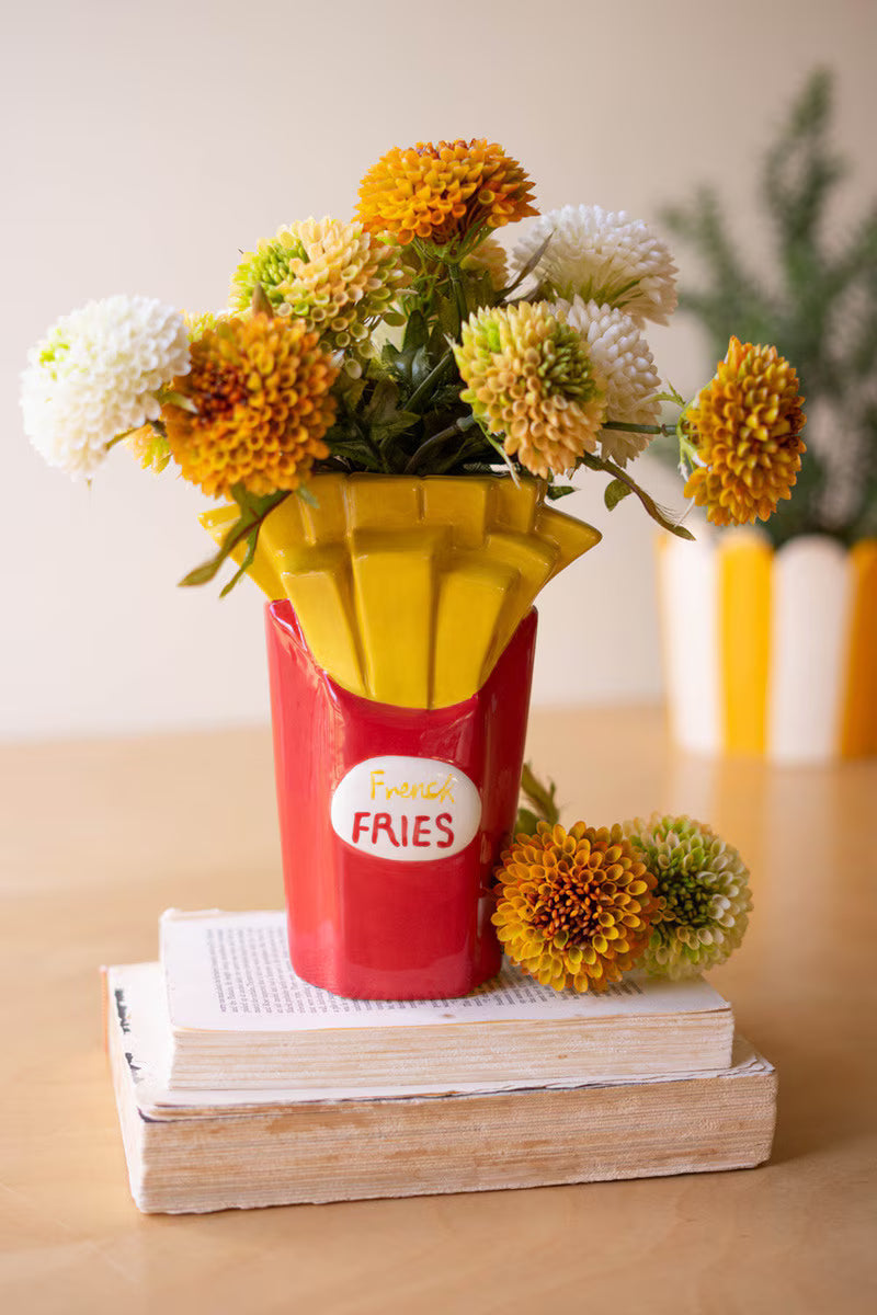 Ceramic French Fries Vase