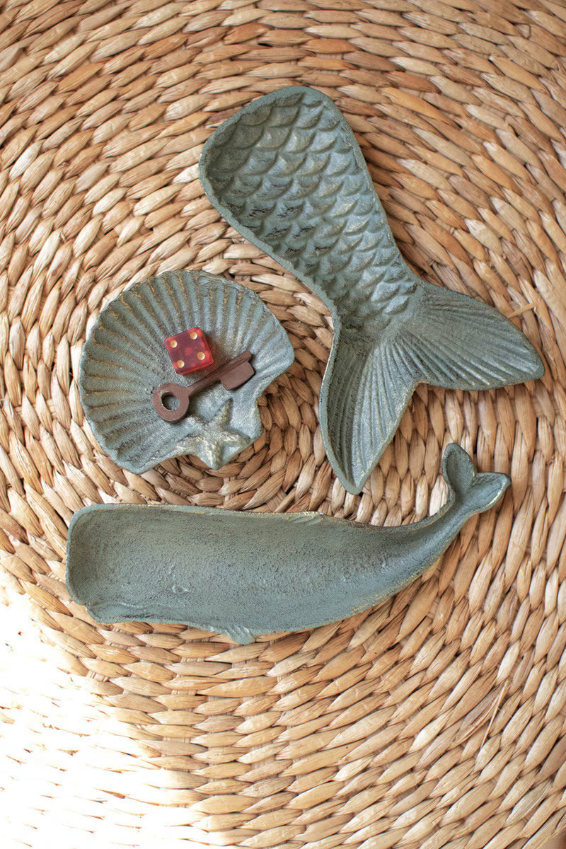 Set of 3 Cast Iron Trinket Trays