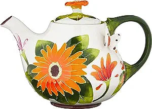 Gerber Daisy Teapot