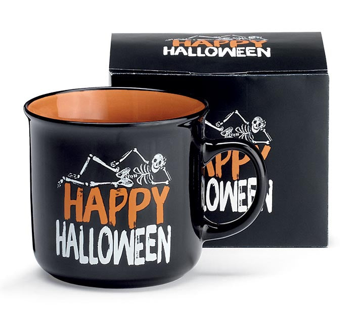 Happy Halloween With Skeleton Coffee Mug