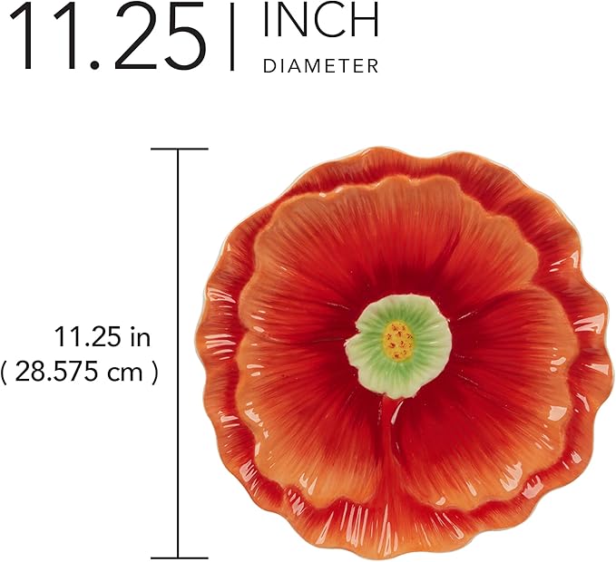 3-D Floral Blossom Platter