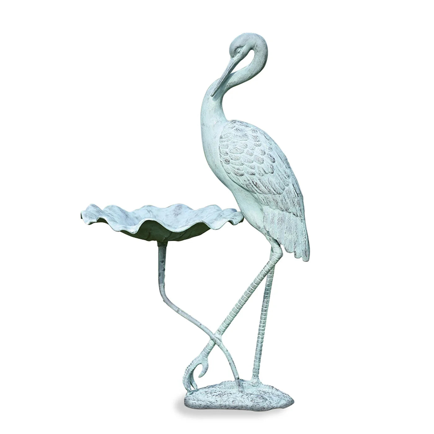 Crane Birdbath