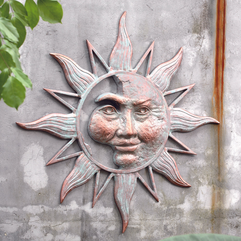 Half Face Sun Wall Plaque