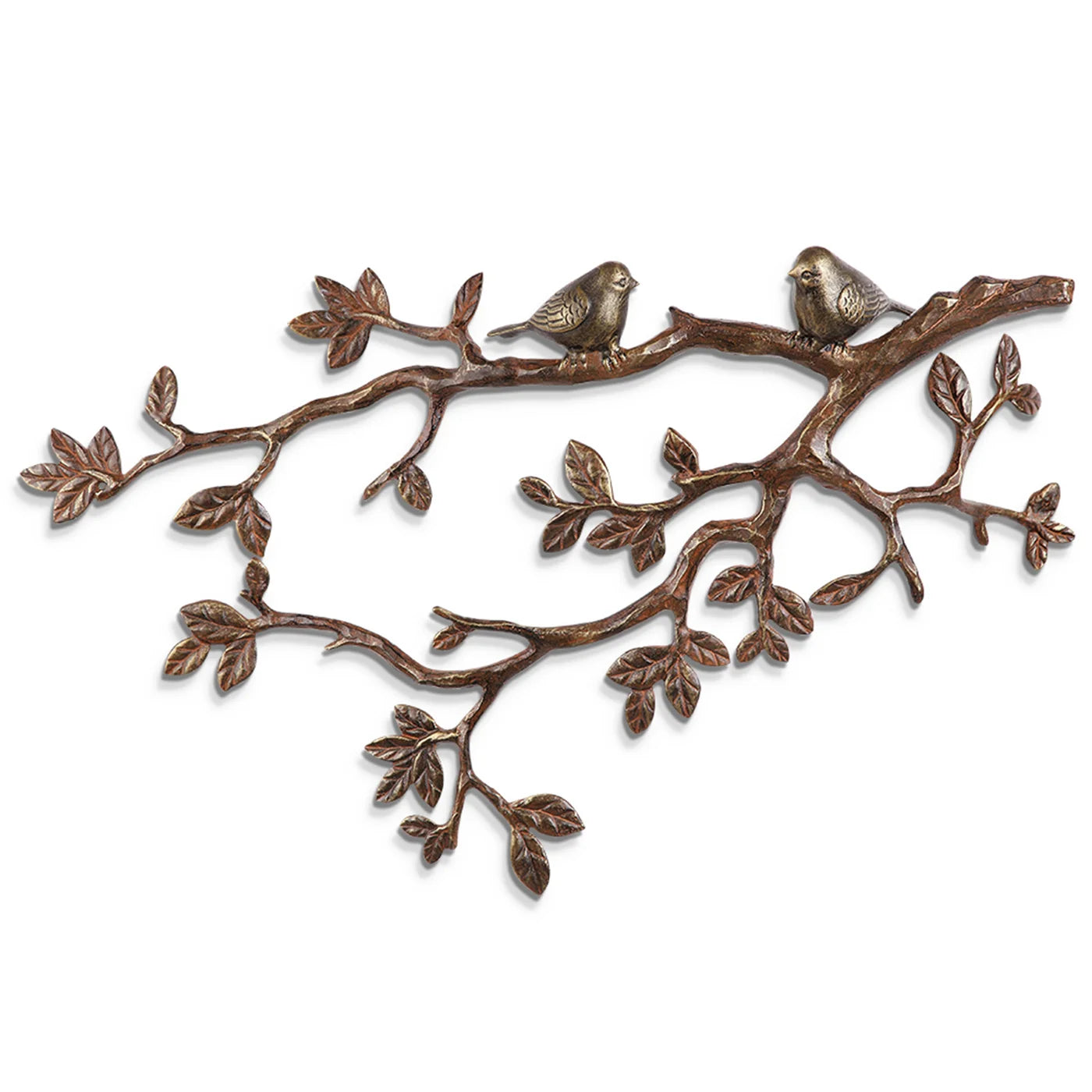 Little Lovebirds On Branch Wall Plaque